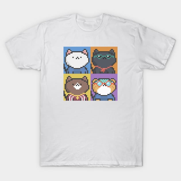 Pixel Cat Tile 009 T-Shirt by Infinite Mew Mew